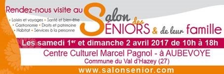 Ordinateur Service sera présent au salon des séniors et de leur famille Les samedi 1er et dimanche 2 Avril 2017 à Aubevoye (27). Venez nous rencontrer.